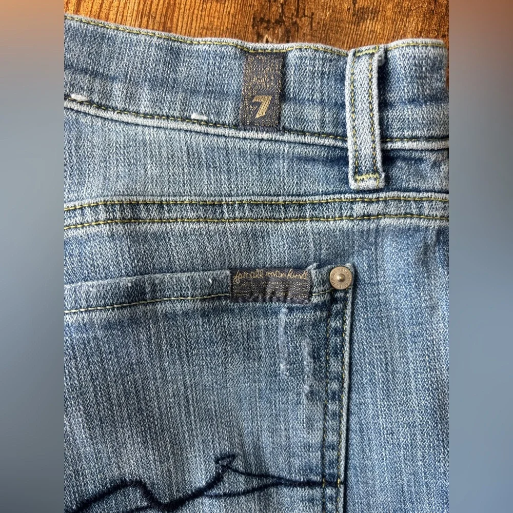 7 for all mankind button closure jeans size 28 - Picture 3 of 7